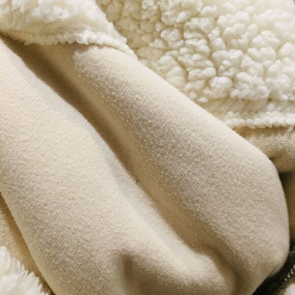 Women's SOFT Sherpa 16W 18W time and tru Oatmeal Heather Ivory - Picture 6 of 8